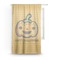 Halloween Pumpkin Sheer Curtain With Window and Rod