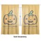 Halloween Pumpkin Sheer Curtains