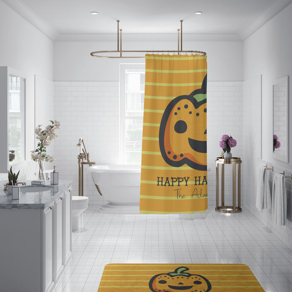 Halloween Pumpkin Shower Curtain - Custom Size