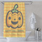 Halloween Pumpkin Shower Curtain Lifestyle