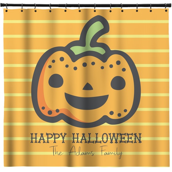 Custom Halloween Pumpkin Shower Curtain - Custom Size (Personalized)