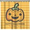 Halloween Pumpkin Shower Curtain - 71" x 74" (Personalized)