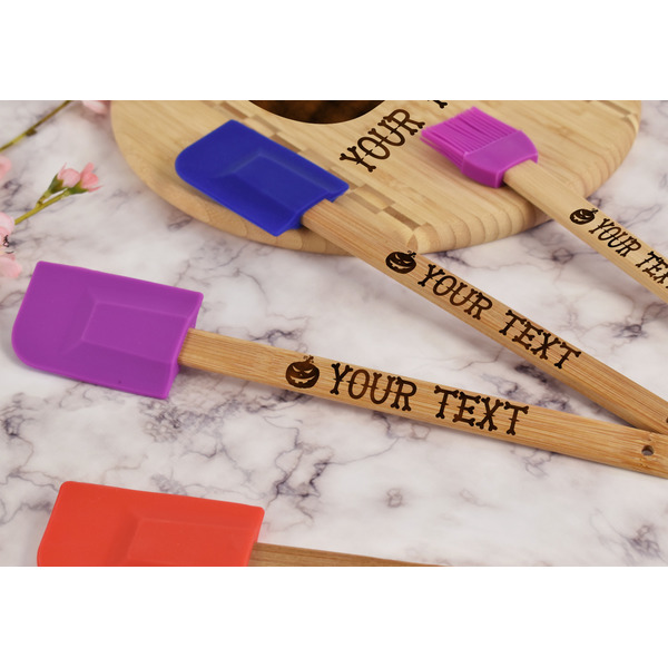 Halloween Pumpkin Silicone Spatula - Purple - Lifestyle
