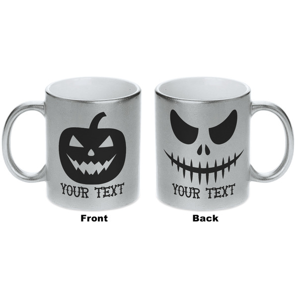 Halloween Pumpkin Silver Mug - Approval