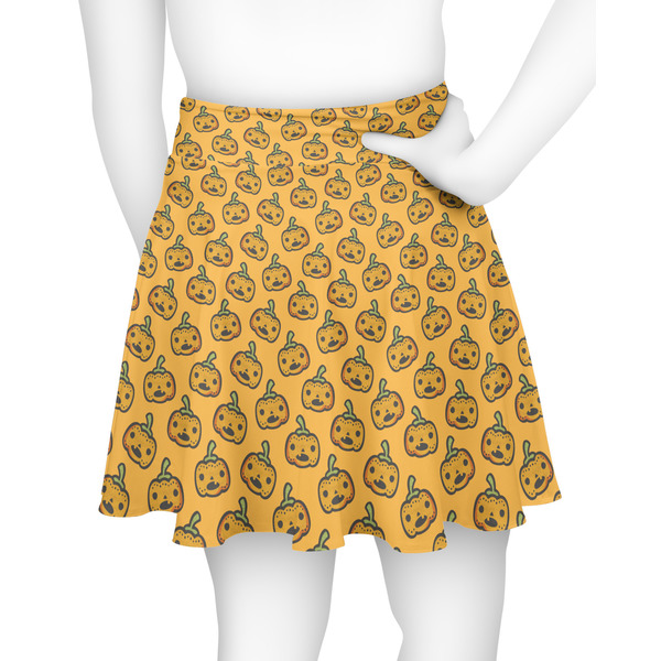 Halloween Pumpkin Skater Skirt - Back