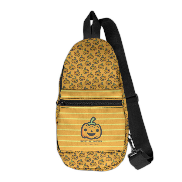 Custom Halloween Pumpkin Sling Bag (Personalized)