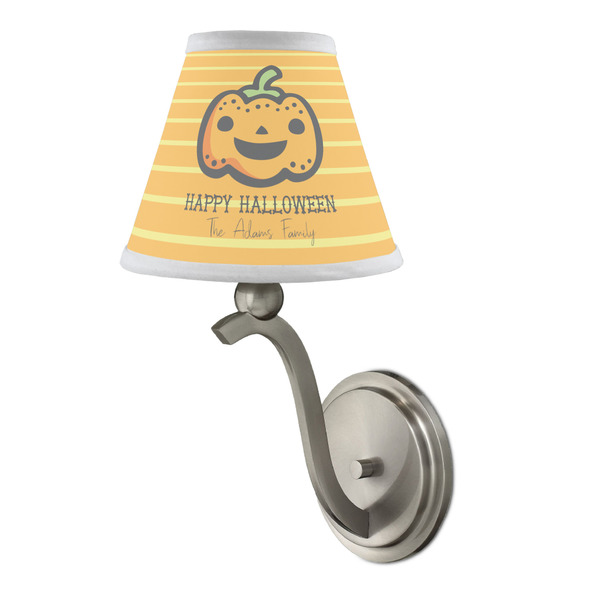 Halloween Pumpkin Small Chandelier Lamp - LIFESTYLE (on wall lamp)