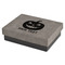 Halloween Pumpkin Small Gift Box w/ Engraved Leather Lid (Personalized)