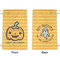 Halloween Pumpkin Small Laundry Bag - Front & Back View
