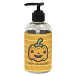 Halloween Pumpkin Plastic Soap / Lotion Dispenser (8 oz - Small - Black) (Personalized)