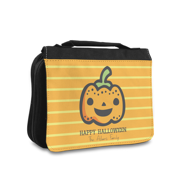 Custom Halloween Pumpkin Toiletry Bag - Small (Personalized)