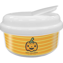 Halloween Pumpkin Snack Container (Personalized)