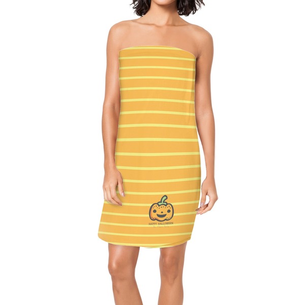 Custom Halloween Pumpkin Spa / Bath Wrap (Personalized)