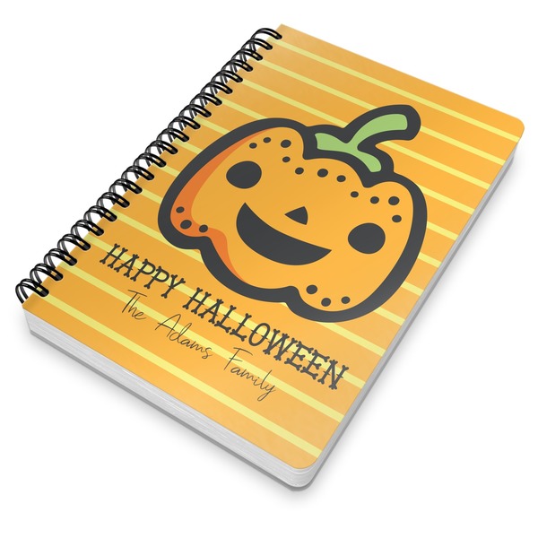 Halloween Pumpkin Spiral Journal 7 x 10 - Main