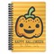 Halloween Pumpkin Spiral Notebook - 7x10 w/ Name or Text