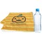 Halloween Pumpkin Sports Towel Folded with Water Bottle
