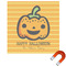 Halloween Pumpkin Square Car Magnet