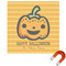 Halloween Pumpkin Square Car Magnet - 10" (Personalized)