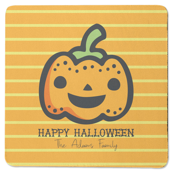 Halloween Pumpkin Square Coaster Rubber Back - Single