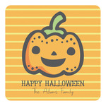 Halloween Pumpkin Square Decal - XLarge (Personalized)