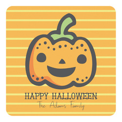 Halloween Pumpkin Square Decal (Personalized)