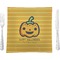 Halloween Pumpkin Glass Square Lunch / Dinner Plate 9.5" (Personalized)