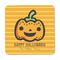 Halloween Pumpkin Square Fridge Magnet - FRONT