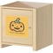 Halloween Pumpkin Square Wall Decal on Wooden Cabinet