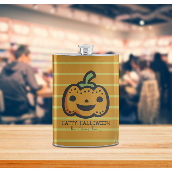 Halloween Pumpkin Stainless Steel Flask - LIFESTYLE 2