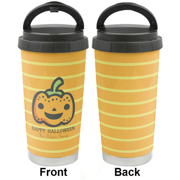 Halloween Pumpkin Stainless Steel Travel Cup - Apvl