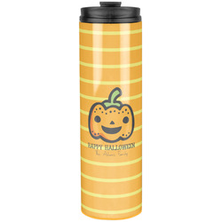 Halloween Pumpkin Stainless Steel Skinny Tumbler - 20 oz (Personalized)