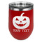 Halloween Pumpkin Stainless Wine Tumblers - Red - Double Sided - Front