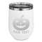 Halloween Pumpkin Stainless Wine Tumblers - White - Single Sided - Front