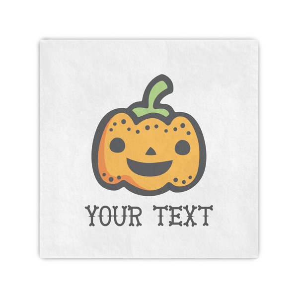 Custom Halloween Pumpkin Cocktail Napkins (Personalized)