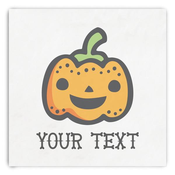 Custom Halloween Pumpkin Paper Dinner Napkins (Personalized)