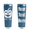 Halloween Pumpkin Steel Blue RTIC Everyday Tumbler - 28 oz. - Front and Back