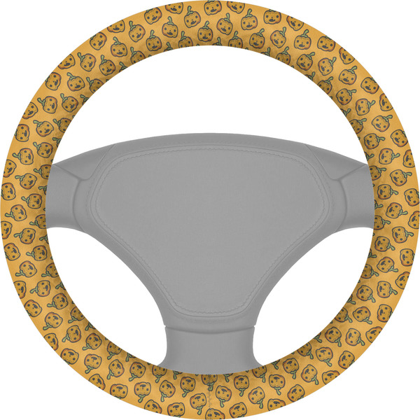 Custom Halloween Pumpkin Steering Wheel Cover