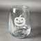 Halloween Pumpkin Stemless Wine Glass (Single) (Personalized)