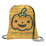 Halloween Pumpkin Drawstring Backpack (Personalized)