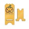 Halloween Pumpkin Stylized Phone Stand - Front & Back - Small