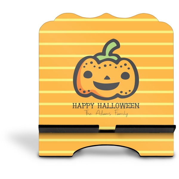 Halloween Pumpkin Stylized Tablet Stand - Front without iPad