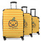 Halloween Pumpkin 3 Piece Luggage Set - 20" Carry On, 24" Medium Checked, 28" Large Checked (Personalized)