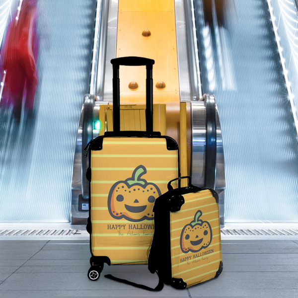 Halloween Pumpkin Suitcase Set 4 - IN CONTEXT