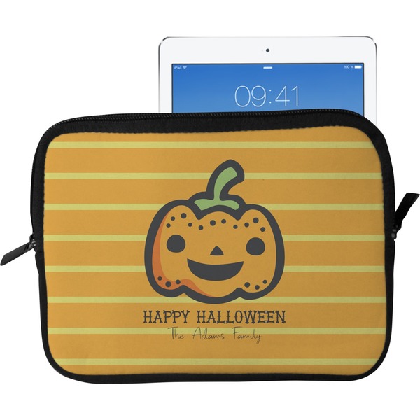 Custom Halloween Pumpkin Tablet Case / Sleeve - Large (Personalized)