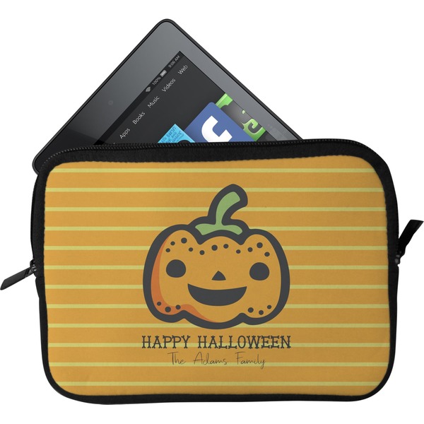 Custom Halloween Pumpkin Tablet Case / Sleeve - Small (Personalized)