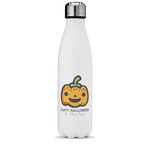 Halloween Pumpkin Water Bottle - 17 oz. - Stainless Steel - Full Color Printing (Personalized)