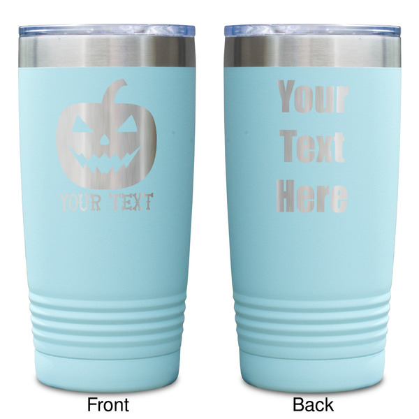 Halloween Pumpkin Teal Polar Camel Tumbler - 20oz -Double Sided - Approval