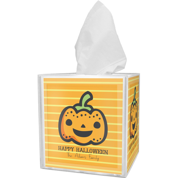 Custom Halloween Pumpkin Tissue Box Cover (Personalized)