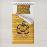 Halloween Pumpkin Toddler Bedding w/ Name or Text