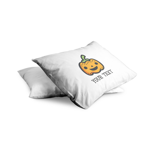 Halloween Pumpkin Toddler Pillow Case - TWO (partial print)